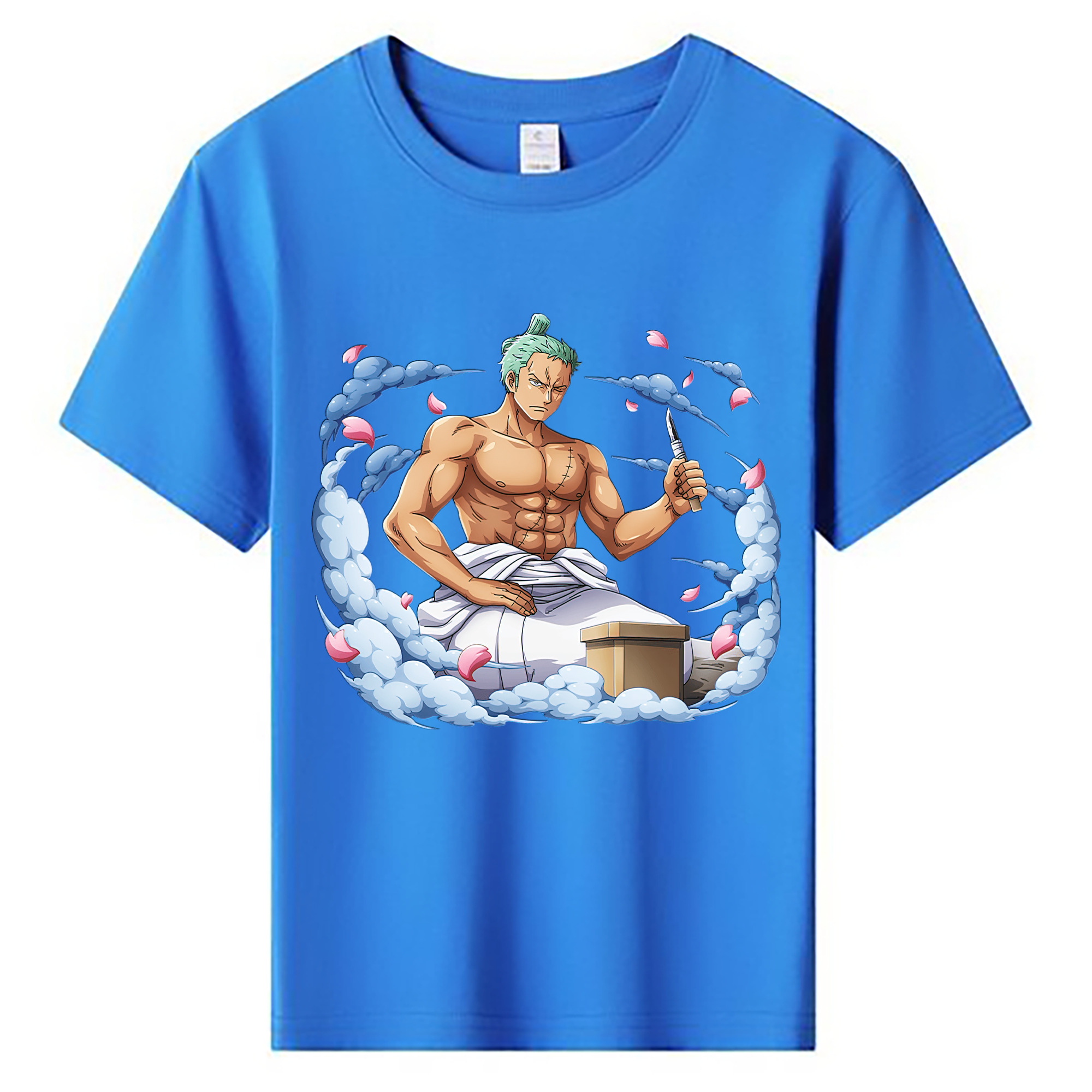 ワンピース ロロノア・ゾロ ONE PIECE Roronoa Zoro 綿100％キッズTシャツ（フロントプリント）